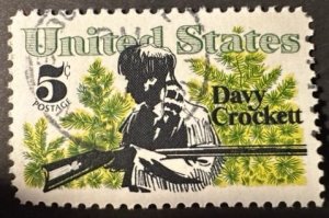 US# 1330 5c Davy Crockett,  1967 used