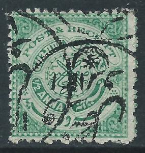 India-Faridkot, Sc #30, 1/2a Used