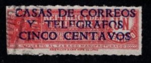 Ecuador - #RA45 Tobacco Stamp Surcharged - Used