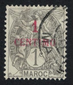 Fr. Morocco 1c Ovpt 1908 Canc SC#11 SG#14 MI#20