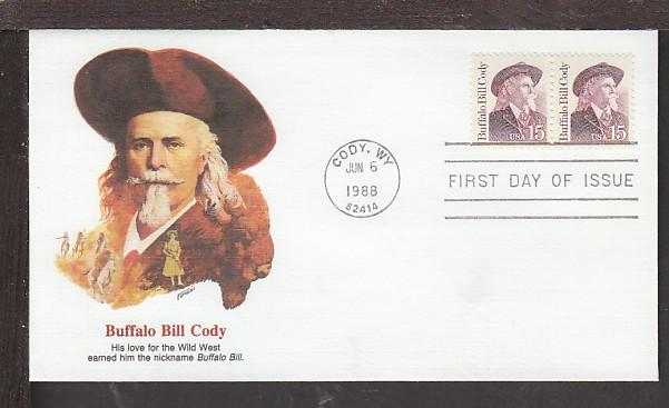 US 2177 Buffalo Bill Cody 1988 Fleetwood U/A FDC O547