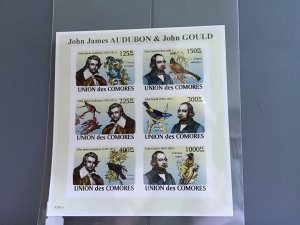 Comoro Islands 2008 John James Audubon John Gould MNH stamps sheet R24115