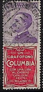 ZA0151c2 - ITALY - ADVERTISNG STAMP Advertisers - Saxon # 11 COLUMBIA Music-