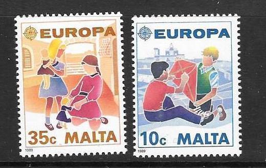 MALTA SG849/50 1989 EUROPA MNH