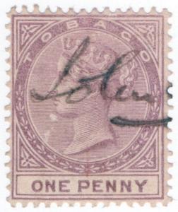 (I.B) Tobago Revenue : Duty Stamp 1d (1890)