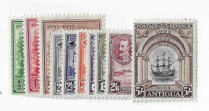 Antigua Sc #67-76  set of 10 OG VF