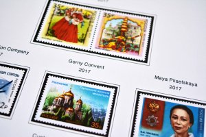 COLOR PRINTED RUSSIA 2017-2020 STAMP ALBUM PAGES (89 illustrated pages)