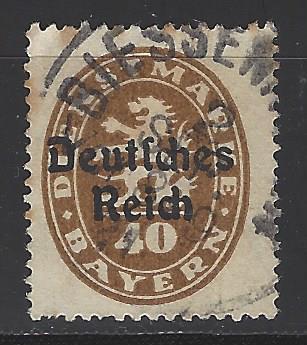 German States Bavaria Scott # O57, used