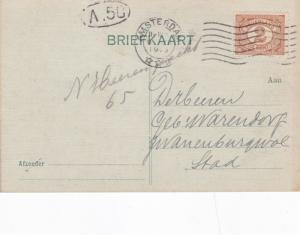 Netherlands 1916 Amsterdam Postcard used VGC