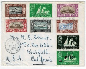 St. Pierre & Miquelon 1958 cover to the U.S.