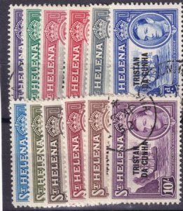 Tristan da Cunha 1952 SC 1-12 Used Set