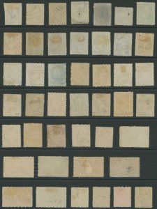 USA - Page of 19th Century Used - 44 Different - some minor faults