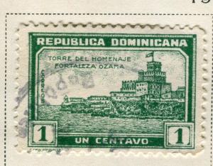 DOMINICA;   1932 early Fort Ozama issue fine used 1c. value