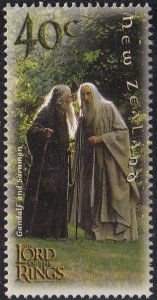 New Zealand 2001 MNH Sc #1750 40c Gandalf the Grey, Saruman the White