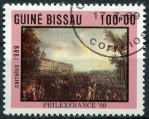 Guinea-Bissau Sc#809 Used, 1000p multi, PHILEXFRANCE 1989 - Paintings (1989)