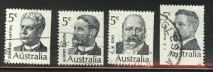 Australia Scott 450-453 Used 1969 set