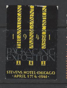 1941 Packaging Expo, Stevens Hotel, Chicago, IL Poster Stamp - (AV113)