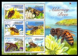 2009 Alderney 345-350/B23 Insects 8,50 €