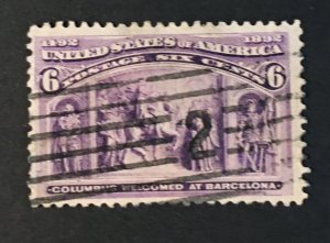 United States Sc. #235, used