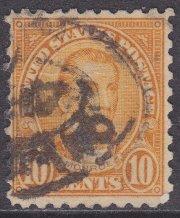 US sc#591 1925 10c Monroe perf 10 used