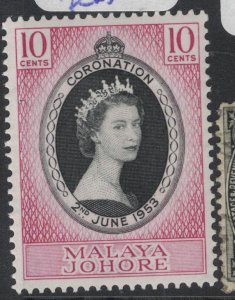 Malaya Johore Coronation SG 152 MOG (2feh) 