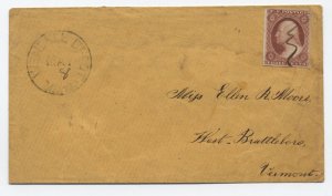 1850s Wendell Depot MA #11 cover [h.4654]