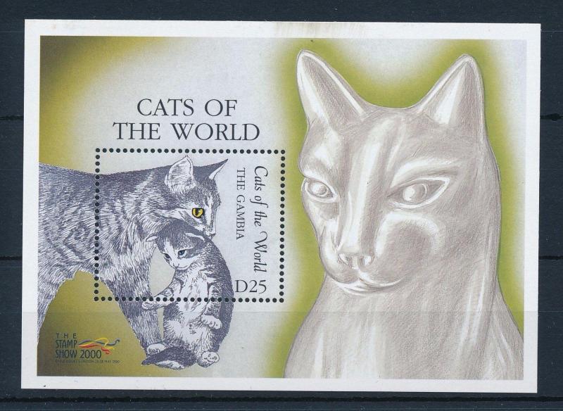 [31648] Gambia 2000 Animals Cats MNH  Sheet