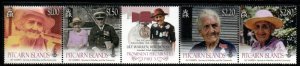 PITCAIRN ISLANDS SG885/8 2013 PROMINENT PITCAIRNERS  MNH