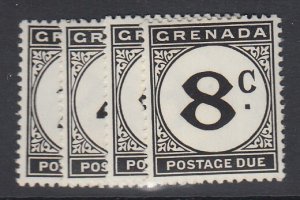 GRENADA, Scott J15-J18, MNH