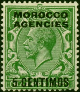 Morocco Agencies 1931 5c on 1/2d Green SG143 Fine MM (2)