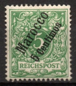 [AC] German Offices in Morocco 1899 Sc #2 Mi 2 Mint *Hinged*