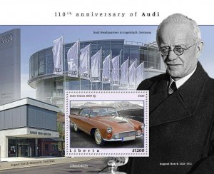 2020/10- LIBERIA - AUDI CARS      1V    MNH **