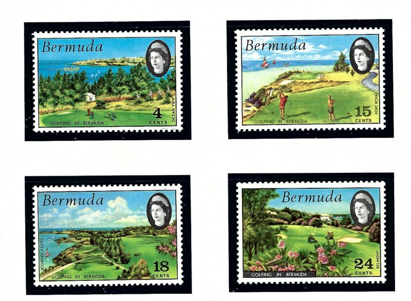 Bermuda 284-87 MNH 1971 Golfing