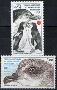 ZAYIX FSAT TAAF 82-83 MNH Birds Penguins Petrel Polar Antarctic 060823S53M