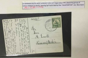 MOMEN: GERMAN SOUTH WEST AFRICA 1911 PPC LOT #64534