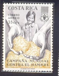 Costa Rica SC #C402 AirMail Stamp 1965 FAO Campaign 35c. Used.