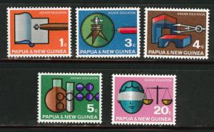 PNG Papua New Guinea Scott 232-6 MNH**1967 higher education set