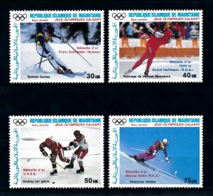 [92244] Mauritania 1998 Olympic Games Calgary Ice Hockey Skating OVP MNH