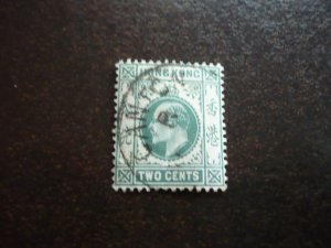 Stamps - Hong Kong (Canton) - Scott# 72 - Used Part Set of 1 Stamp