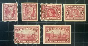 US Stamps-SC#367 - 373 (No 369) - MOG NH -  SCV $139.50