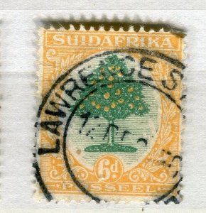 SOUTH AFRICA; 1930s early Orange Tree 6d. fine used value + fair Postmark