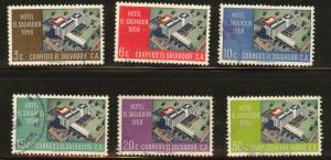 El Salvador Scott 697-702 Used 1958 Intercontinental set