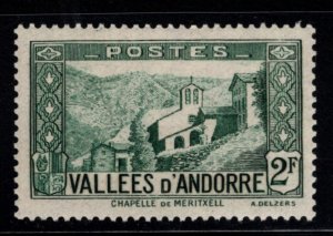 (French) Andorra Scott 56B MH* stamp