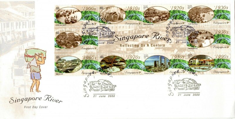 2000 Singapore Rivers First Day Cover