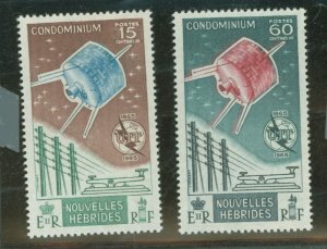 New Hebrides, French #124-125  Single (Complete Set) (Space)