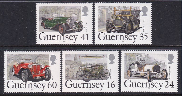 Guernsey 531-535 Cars MNH VF