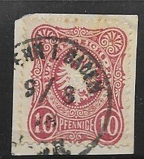 Germany Sc#31   Mi#33 with E Used L66