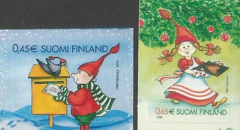 Finland 2003 Merry Christmas and Happy New Year ! set of 2 stamps MNH