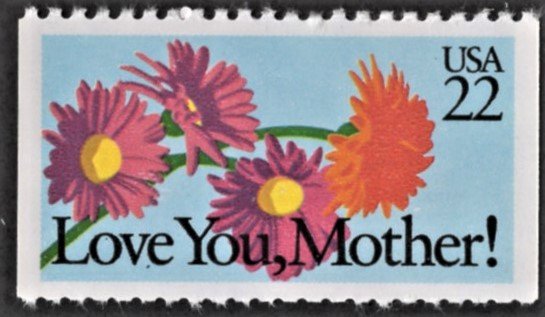 US 2273 MNH VF 22 Cent Love You, Mother! Booklet Single