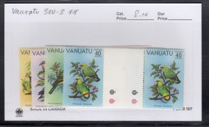 Vanuatu 300-3 Birds gutter pairs mnh